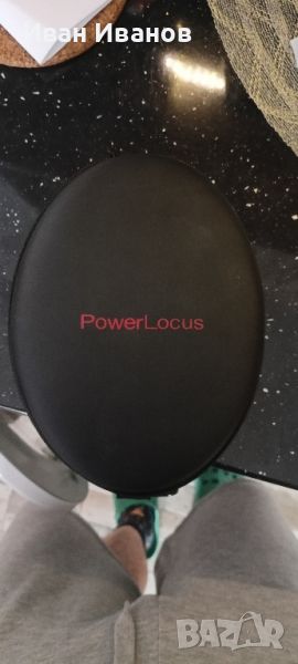 безжични слушалки PowerLocus - black and blue, снимка 1