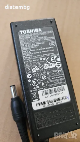 Адаптер за лаптоп ОРИГИНАЛЕН (Зарядно за лаптоп) TOSHIBA 19V 3.42A 65W, снимка 1