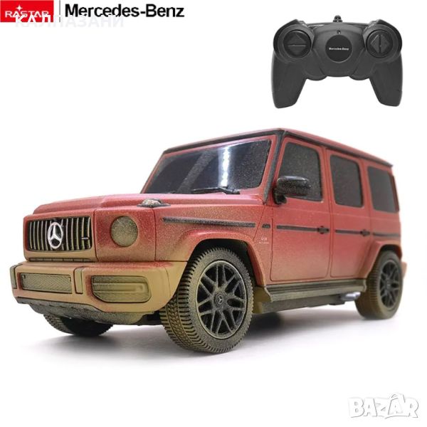 RASTAR Кола Mercedes-Benz G63 AMG Muddy Version Radio/C 1:24 95800-4, снимка 1