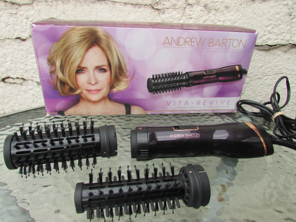 Argan Infused Andrew Barton Hair Dryer Brush Hair Straightener Hot
