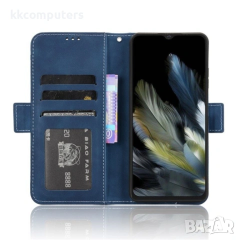 Blackview Wave 8 / Wave 8C / Oscal Flat 2 Magnetic Wallet2 Кожен Калъф и Протектор, снимка 7 - Калъфи, кейсове - 53234448