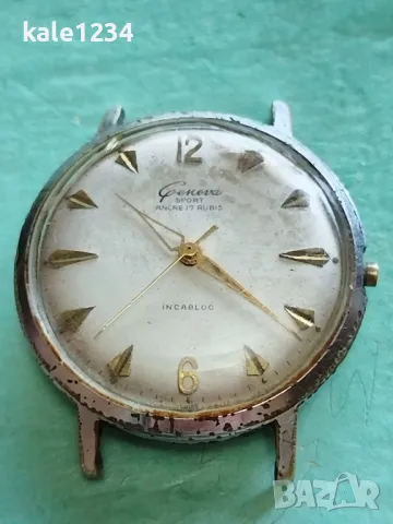 Швейцарски часовник Geneva SPORT. Vintage watch. Swiss made. Механичен. Мъжки , снимка 4 - Мъжки - 48100590