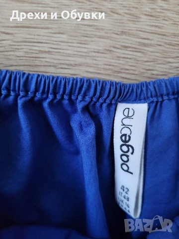 Синя лятна блуза памучна материя , снимка 4 - Туники - 54138675