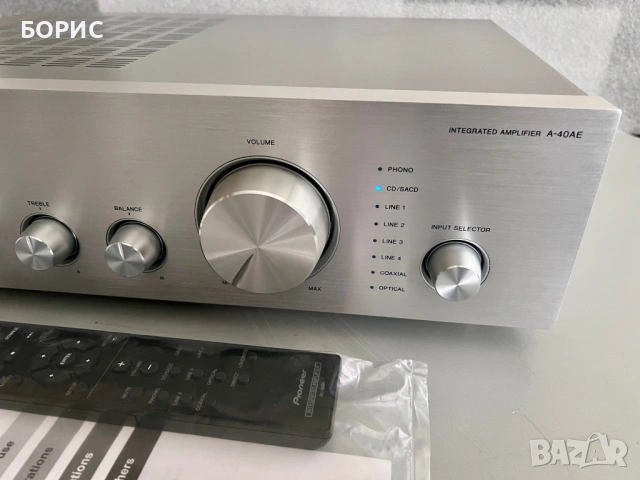 Интегриран усилвател PIONEER A-40AE, снимка 3 - Ресийвъри, усилватели, смесителни пултове - 53350312