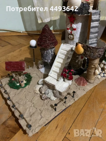 Макет на морски фар, снимка 2 - Декорация за дома - 50555685