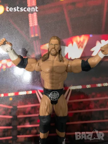 Екшън фигура WWE Triple H Трите Хикса Mattel basic Series играчка figure long hair, снимка 10 - Колекции - 48507242