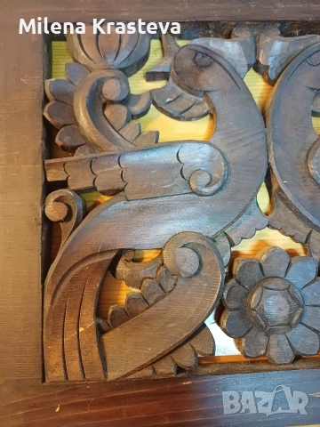 Дърворезба ат Трявна 34/28 см, снимка 2 - Декорация за дома - 53754881