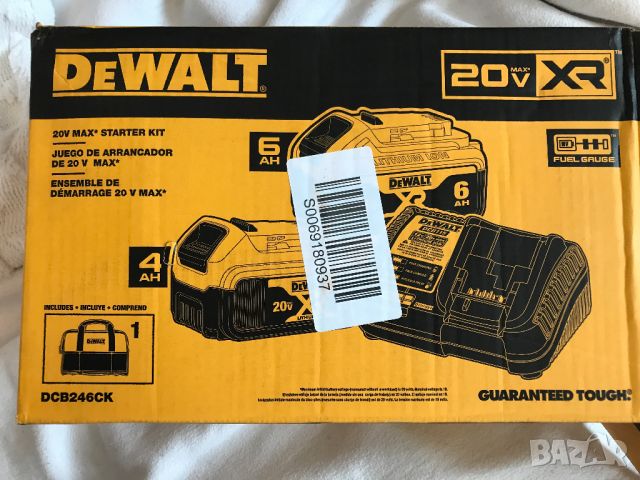 2/две Батерия и Зарядно DEWALT 20V MAX* Starter Kit - DCB246CK от САЩ, снимка 2 - Други инструменти - 46716536