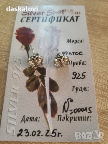 нови обеци сребро 