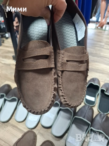 Ръчно изработени мъжки мокасини и чехли за дома