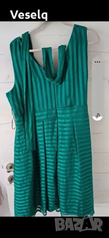 Официална дамска рокля в модерен зелен цвят, снимка 2 - Рокли - 49900482