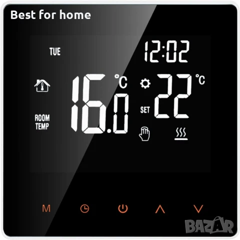 Kavolet Smart термостат за електрическо подово отопление, LCD дисплей