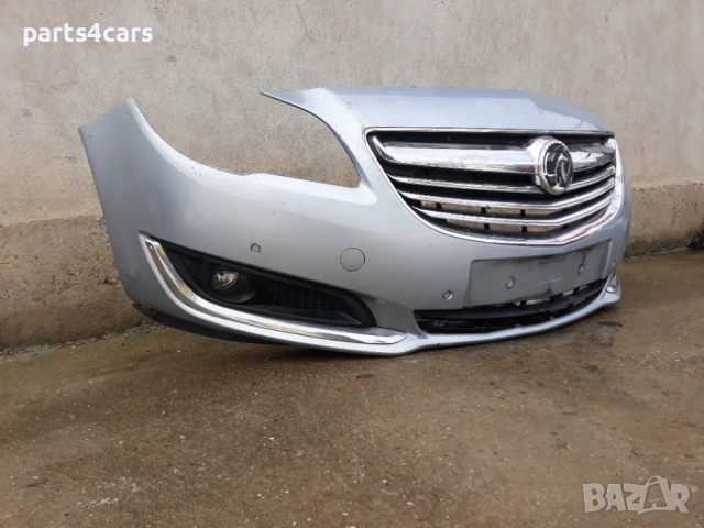 предна броня за опел инсигния фейслифт 13-17 с маска решетки и халогени OPEL INSIGNIA  инсигниа, снимка 2 - Части - 53652365
