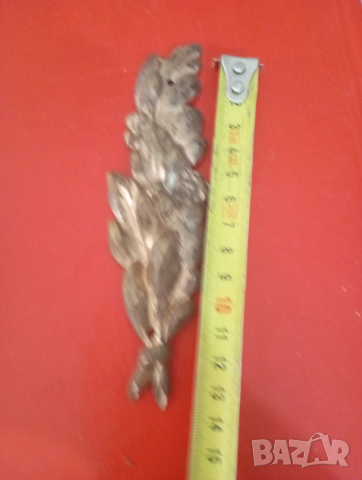 стара метална апликация,обков, снимка 2 - Други ценни предмети - 53075480