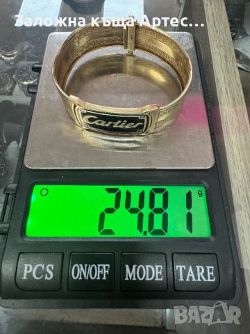 Златна гривна Cartier 24.81гр 14 карата, снимка 1 - Гривни - 46365887