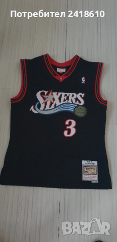 Mitchell & Ness Philadelphia NBA Allen Iverson #3  Mens Size  M НОВО!ОРИГИНАЛ! Мъжки Потник