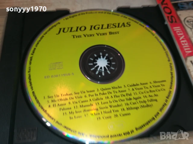 JULIO IGLESIAS CD 0808251734, снимка 9 - CD дискове - 51300738