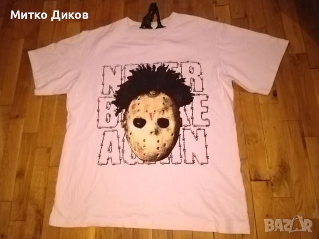 Vlone маркова тениска Never Broke Again made in USA размер С отлична m, снимка 1 - Тениски - 45586396