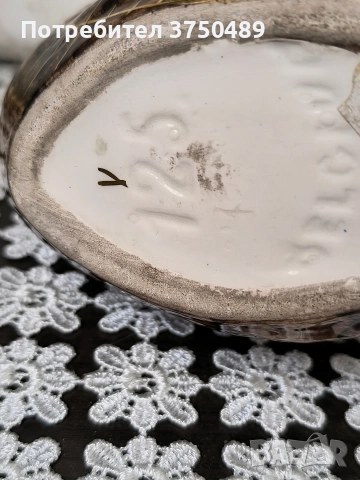 Декоративна порцеланова кашпа във формата на лебед, снимка 6 - Колекции - 53901631