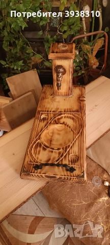 Налично 50 евро -Диспенсър с чешмичка за бутилка с питие и дъска за сервиране на мезе., снимка 3 - Други стоки за дома - 54217282