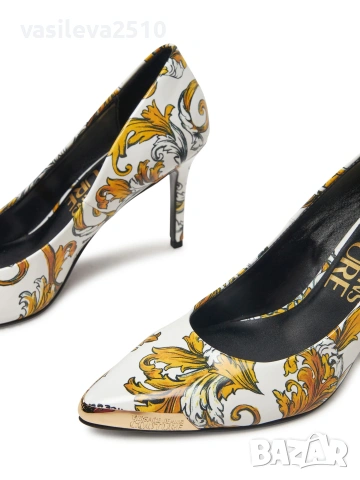 Versace Jeans Couture оригинални нови дамски обувки на ток , снимка 6 - Дамски обувки на ток - 53892519