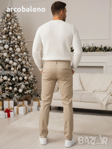 Мъжки бежови панталони, снимка 3 - Панталони - 52887928