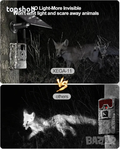 Нов соларен фотокапан Xega XG-11 4G  Продавам висок клас 4G LTE ловна камера, отключена ..., снимка 5 - Други - 53138564