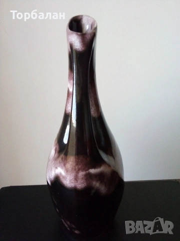 Керамична ваза от соц-а , снимка 10 - Вази - 50841674