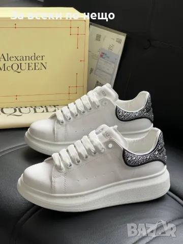 Alexander McQueen Дамски Маратонки С Кристали👟Дамски Спортни Обувки С Камъни - 6 цвята Код D1856, снимка 2 - Маратонки - 49149939