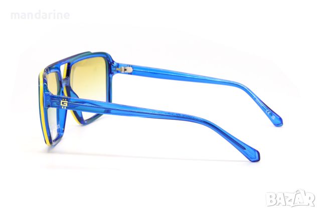 GUESS 🍊 Мъжки слънчеви очила "AVIATOR BLUE & YELLOW" нови с кутия, снимка 3 - Слънчеви и диоптрични очила - 46529181