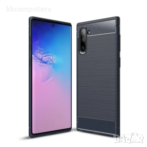 Samsung Galaxy Note 10/ Note10 Удароустойчив Carbon Fiber Калъф и Протектор