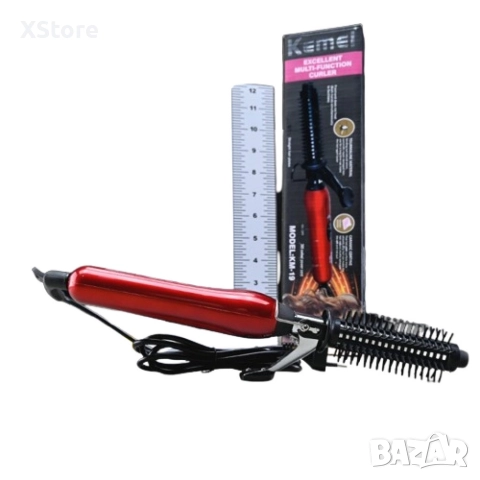 Мултифункционална и стилна маша за коса Kemei KM-19, снимка 2 - Маши за коса - 52593831