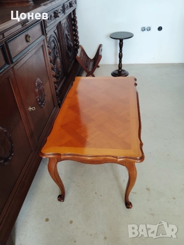 Холна маса с интарзия, снимка 2 - Маси - 54208991