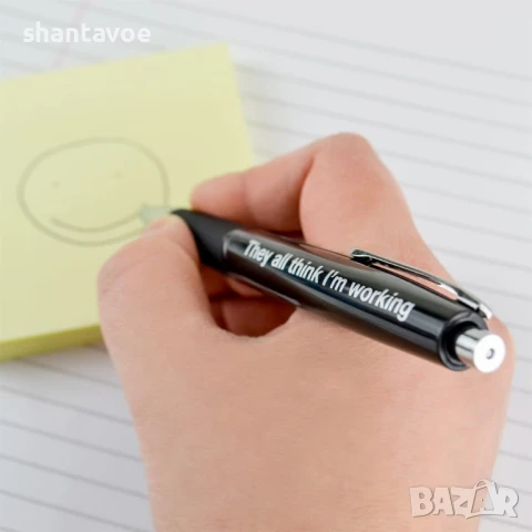 Комплект 5 броя химикали с характер - Pens with attitude, снимка 3 - Други - 51106220