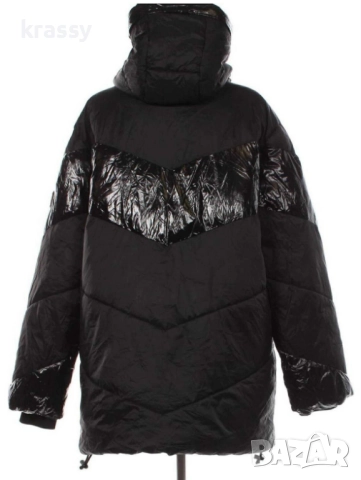 НОВО страхотно голямо дамско яке с качулка (размер 2ХЛ), снимка 2 - Якета - 52937371