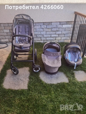 Бебешка количка 3в1 Cybex Talos S Lux+кош Cot S+адаптери+стол за кола Aton M i-size+рефлу легло