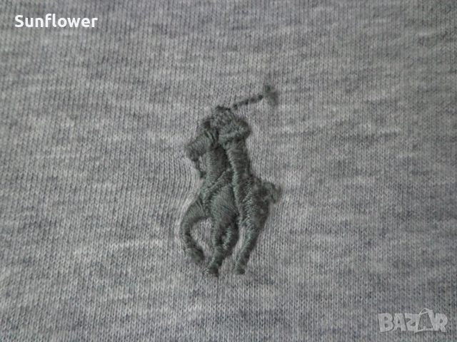 Мъжка сива блуза /тениска/суичър с качулка Polo Ralph Lauren, размер S  , снимка 5 - Блузи - 51870622