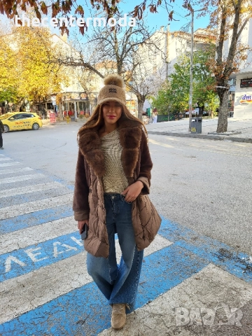 Дамско яке в кафяво , снимка 2 - Якета - 52419762