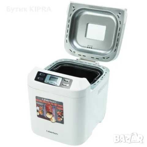 Хлебопекарна Liberton LBM-6302/BM1333, 600W, 900гр., 12 програми, Таймер, Бял, снимка 2 - Хлебопекарни - 47134208