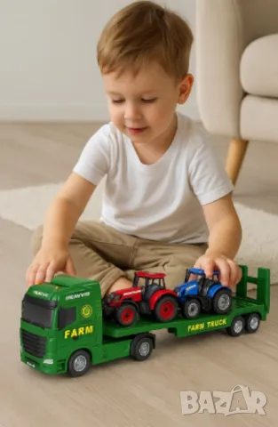 ToyStar Автовоз FARM с Трактори – Звук и Светлина