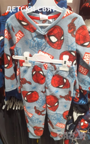 Нови детски пижами с Батман и Спайдърмен