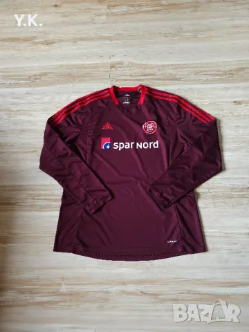 Оригинална мъжка тениска с дълъг ръкав Adidas Climalite x Aalborg BK / Season 13-14 (Away)
