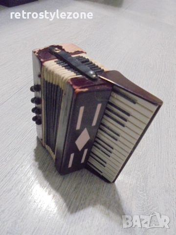 № 8441 Стар малък декоративен макет на акордеон – винтидж миниатюра  , снимка 5 - Други ценни предмети - 53058130