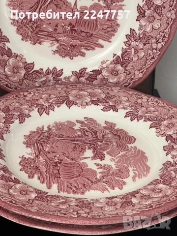 6 бр основни чинии England, снимка 5 - Чинии - 52837691