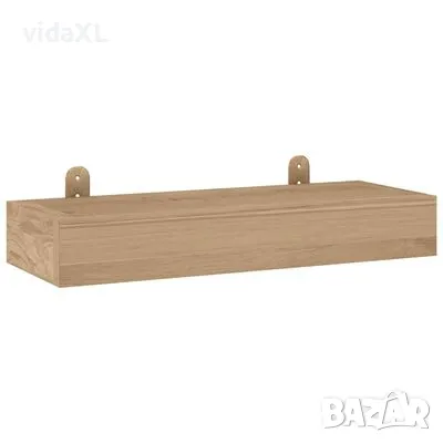 vidaXL Стенни рафтове 2 бр 40x15x4 см тиково дърво масив（SKU:340754）, снимка 3 - Други - 48514365