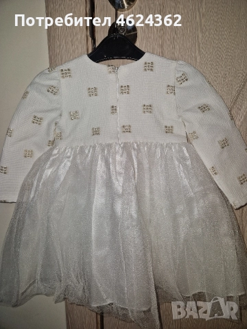 Бебешка рокля с дълъг ръкав , снимка 3 - Бебешки рокли - 52635871