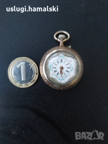 Стар сребърен джобен часовник, снимка 3 - Антикварни и старинни предмети - 52615504