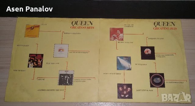 Queen — Greatest Hits -грамофонна плоча двоен албум, снимка 2 - Грамофонни плочи - 47998894