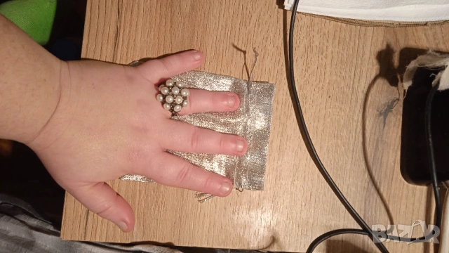 Пръстен с перли, снимка 2 - Пръстени - 54035735