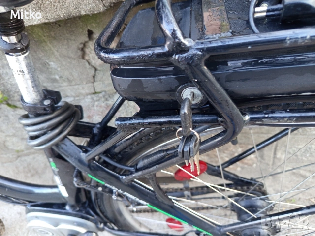 28 цола електрически алуминиев велосипед с 7 скорости усилени капли амортисьори предни като нов , снимка 6 - Велосипеди - 53725728